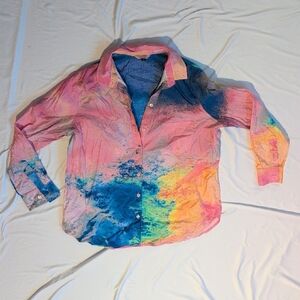 Multicolor Button Down Shirt